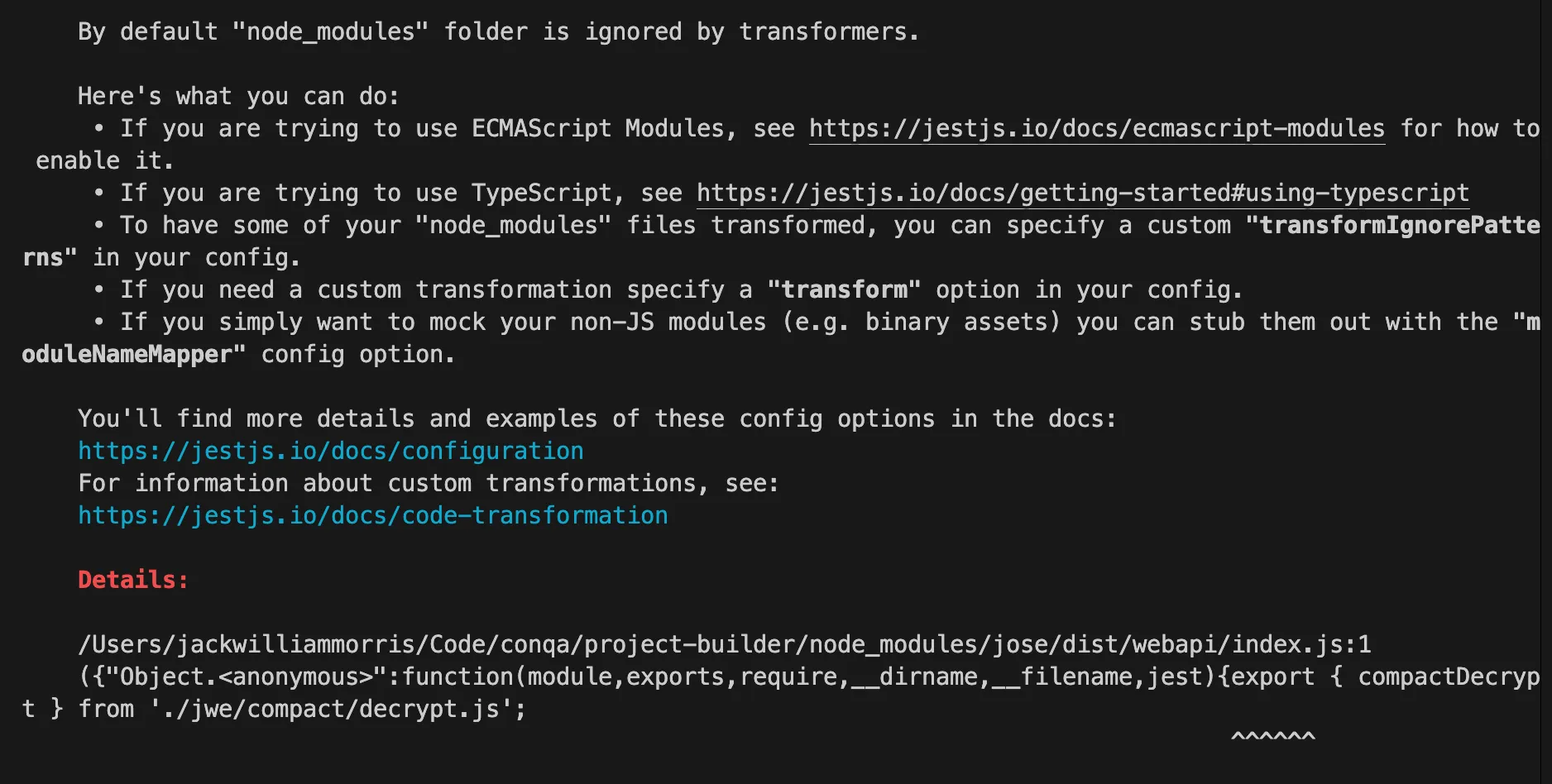Jest error when importing ESM-only library
