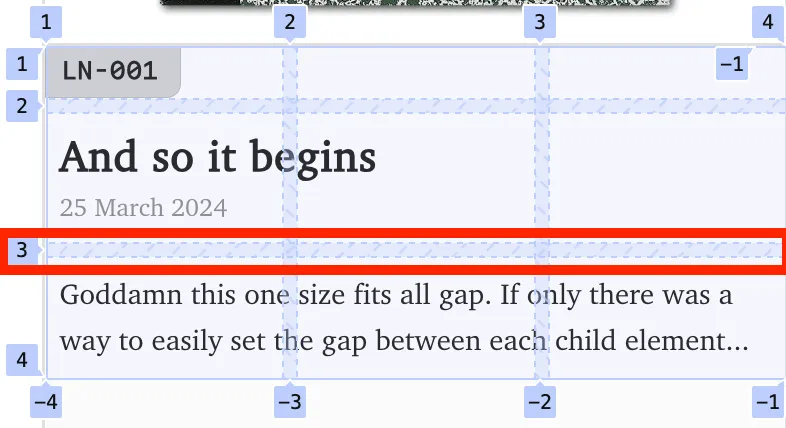 The gap we want to customise